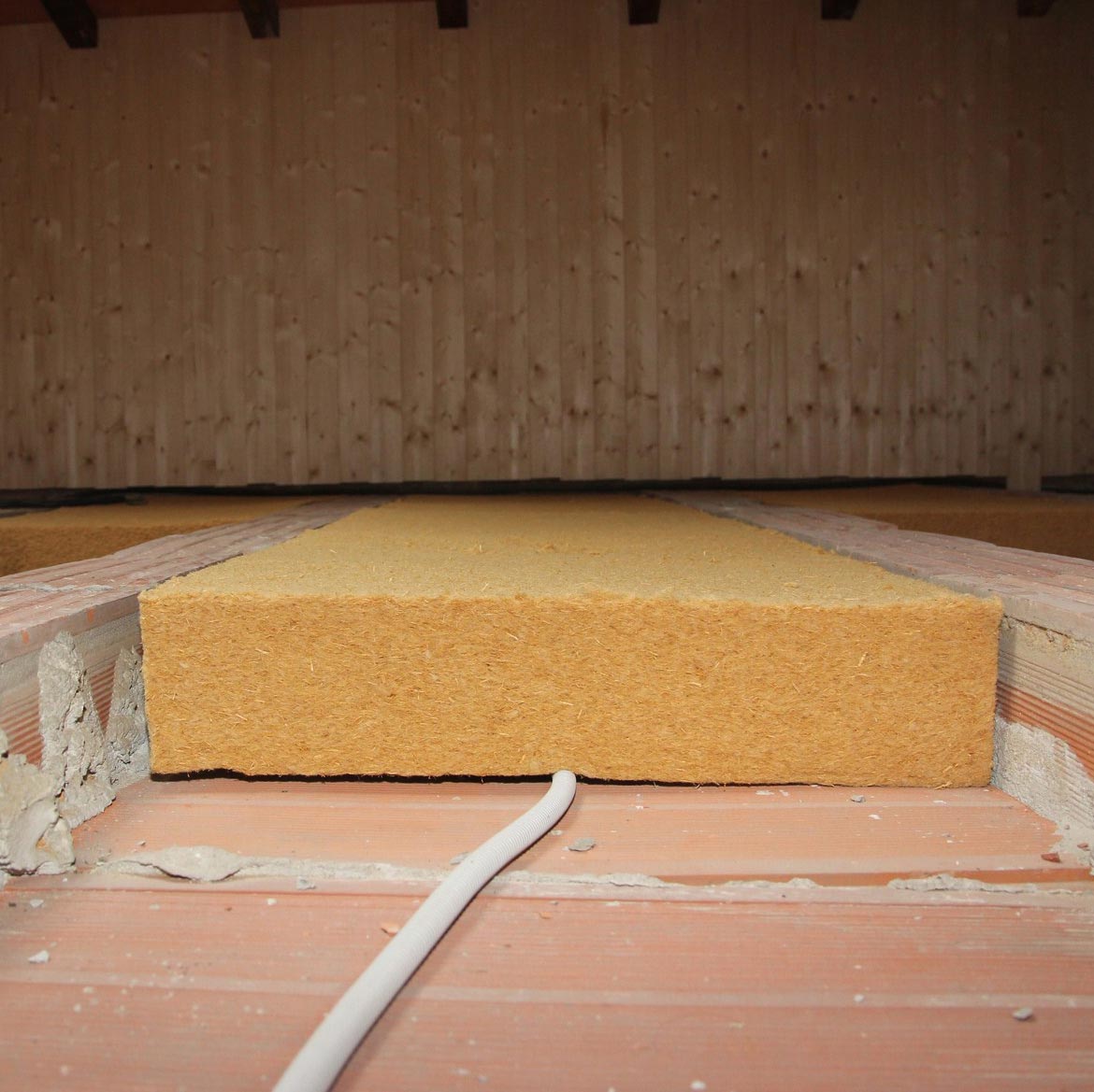 Flexible wood fiber FiberTherm Flex density 50kg/mc floor insulation